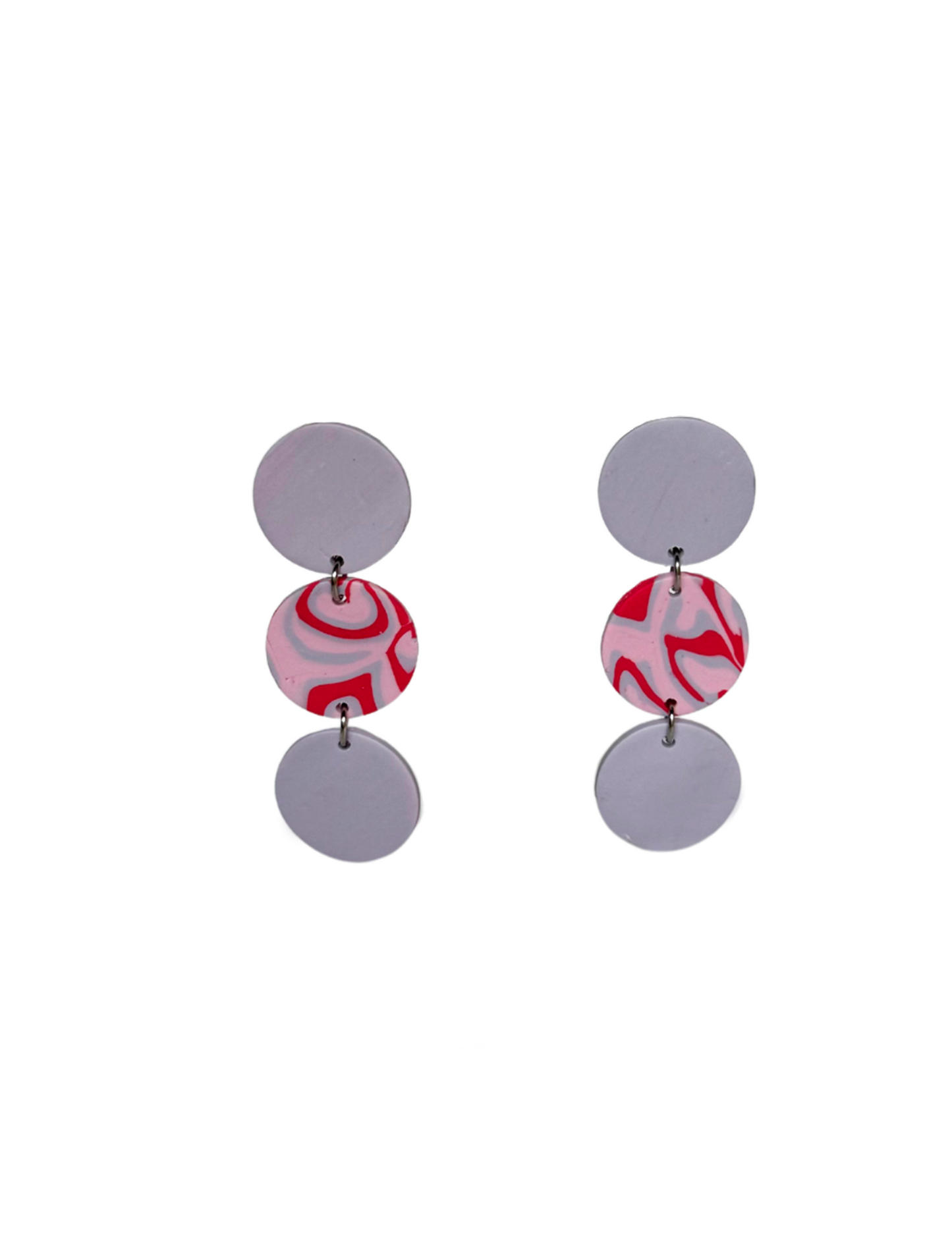 Pendientes Triplete Lila