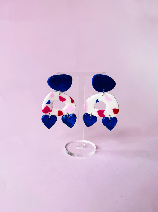 Pendientes Hera azul
