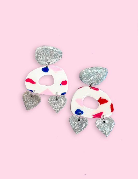 Pendientes Hera plateado