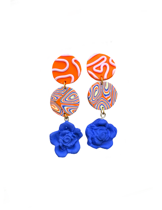 Pendientes California Azul
