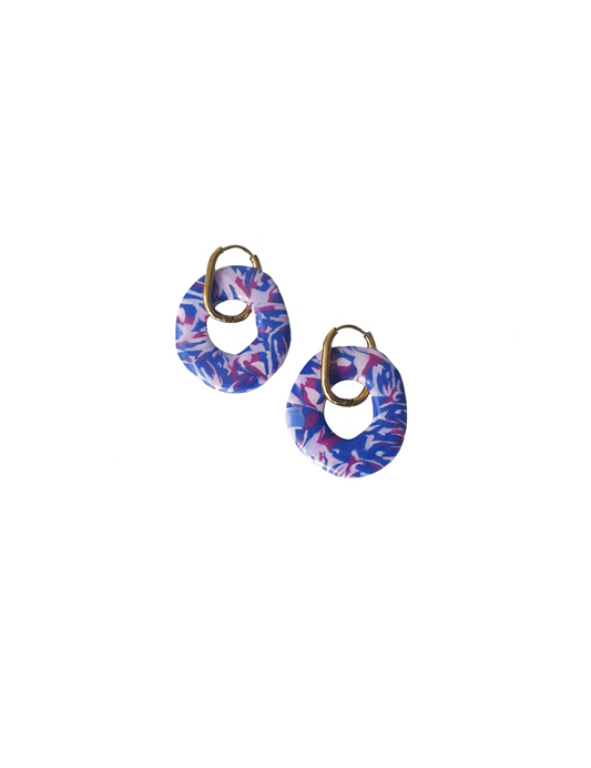 Pendientes Lisboa Estampado Mosaico