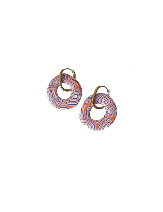 Pendientes Lisboa Estampado Retro